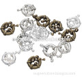 wholesale coloured plated brass decorative jewelry buckle clasp